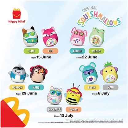 McDonald's Happy Meal Squishmallows Blind bag bolsa sorpresa año 2023