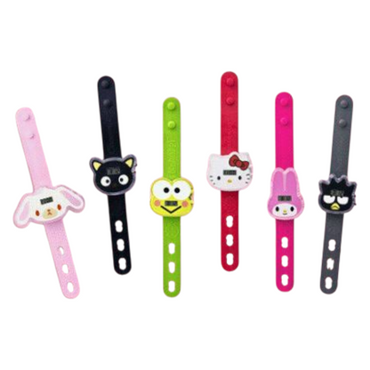 McDonald's Happy Meal Hello Kitty Sanrio año 2010 Reloj Digital diámetro muñeca 20.5 cms necesitan batería nueva. Sí le quedan a adulto