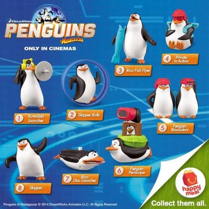 McDonald's Happy Meal Pingüinos de Madagascar año 2014