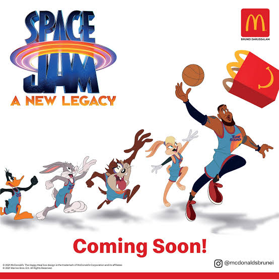Space Jam New Legacy McDonald's Happy Meal año 2021