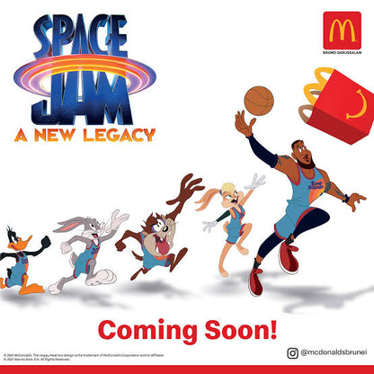 Space Jam New Legacy McDonald's Happy Meal año 2021