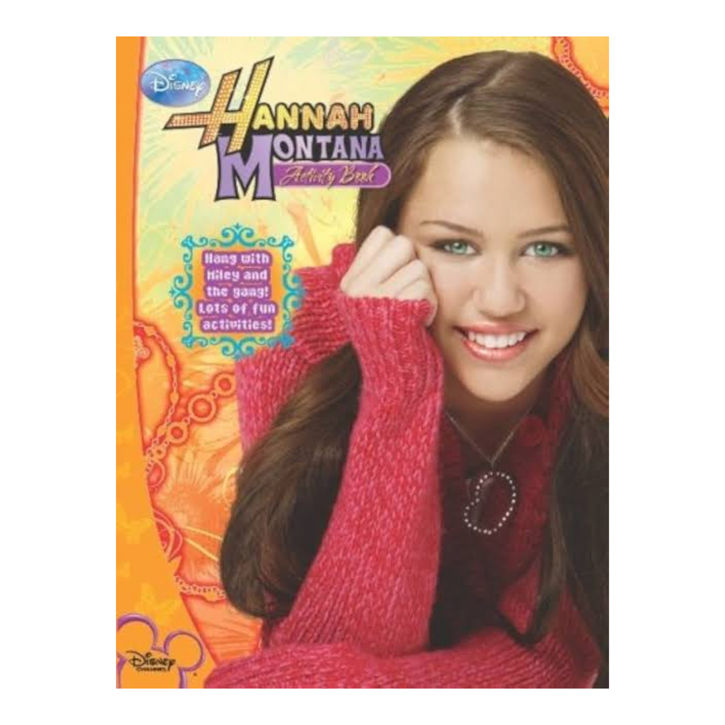Años 2000s Hannah Montana Libro actividades año 1998 papel tipo revista morado