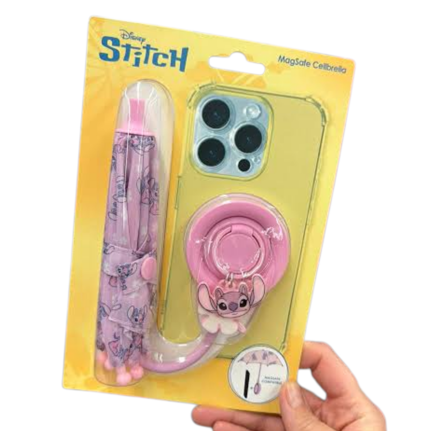 Disney Sombrilla para celular Magsafe magnética Angel Stitch  (últimas fotos ejemplo de uso)