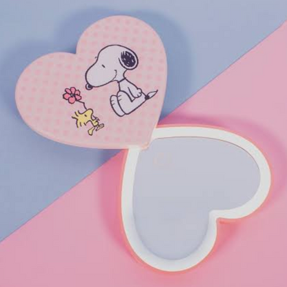 Impressions Vanity Snoopy Peanuts Espejo portátil. Con luz led touch y aumento. Recargable