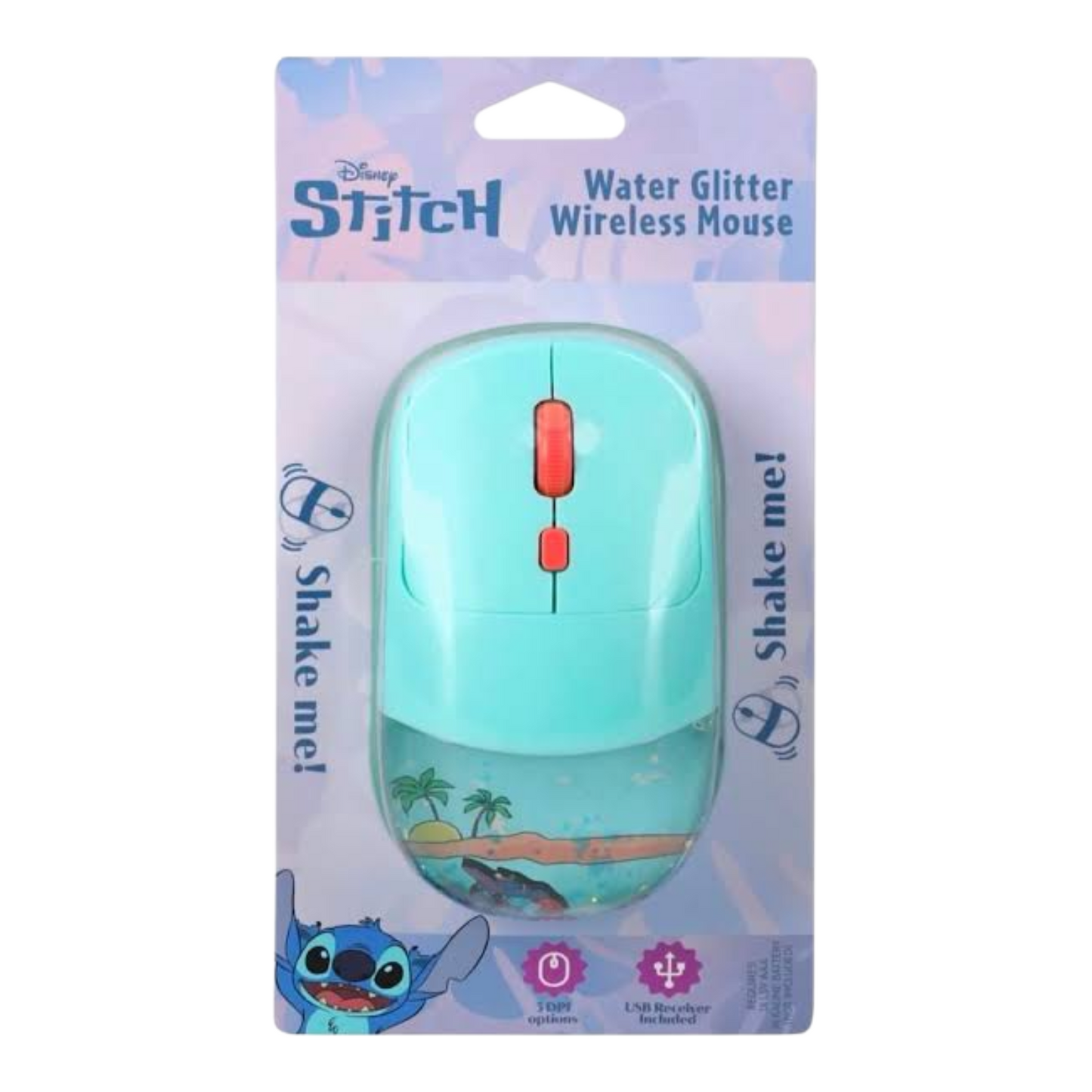 Mouse inalámbrico de Agua Stitch water shaker
