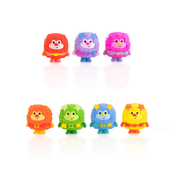 Rainbow Brite - Set Coleccionable de 7 Sprites Cheebee (3.2 cm)