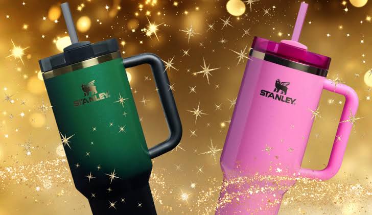 Stanley WICKED Glinda 40 Oz (1 lt) Rosa con Glitter ENVÍO GRATIS