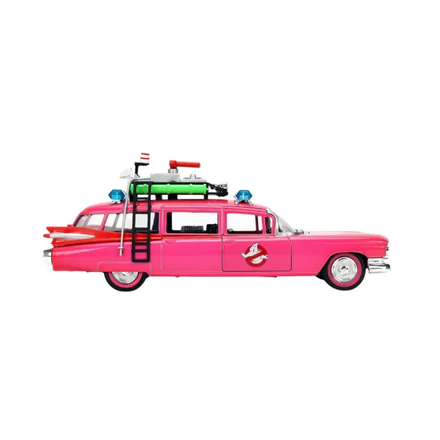 Jada Diecast Escala 1:24 Ecto-1 Rosa Cazafantasmas