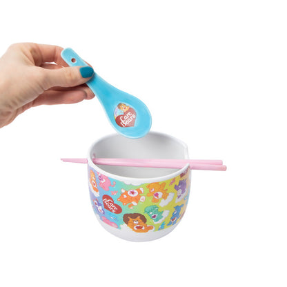 Tazón de Cerámica con cubiertos palillos asiático cerámica Ramen bowl Care bears