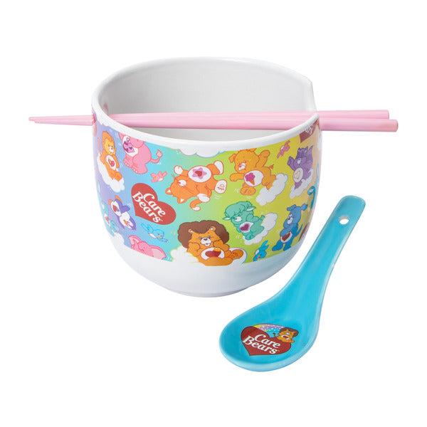 Tazón de Cerámica con cubiertos palillos asiático cerámica Ramen bowl Care bears