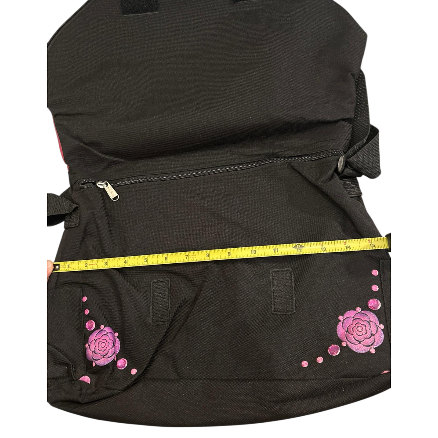 Años 2000s Hannah Montana Vintage Bolso plano loneta con cierre 44x31 cms aprox