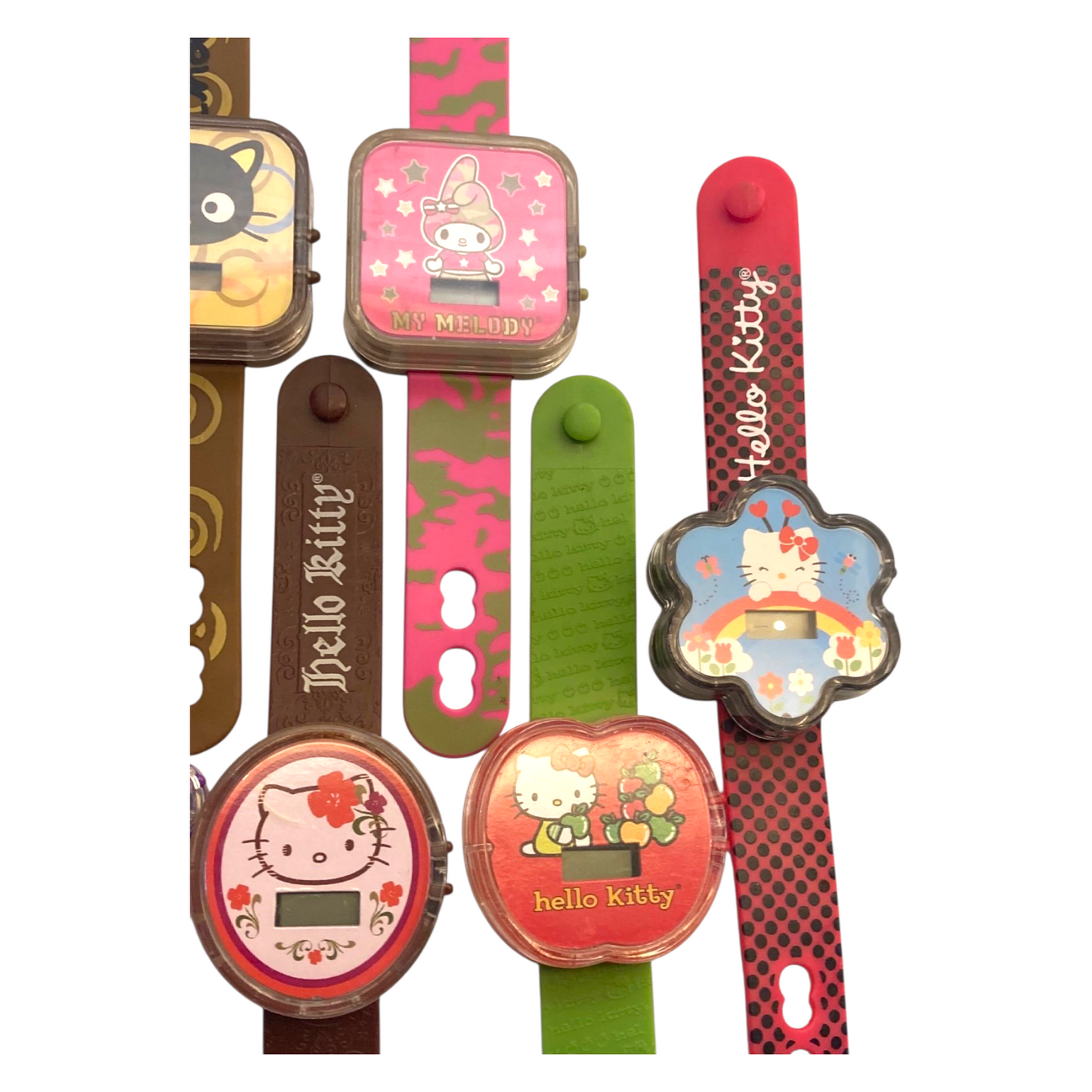 McDonald's Happy Meal Hello Kitty Sanrio año 2008 Reloj Digital diámetro muñeca 18 cms necesitan batería nueva.