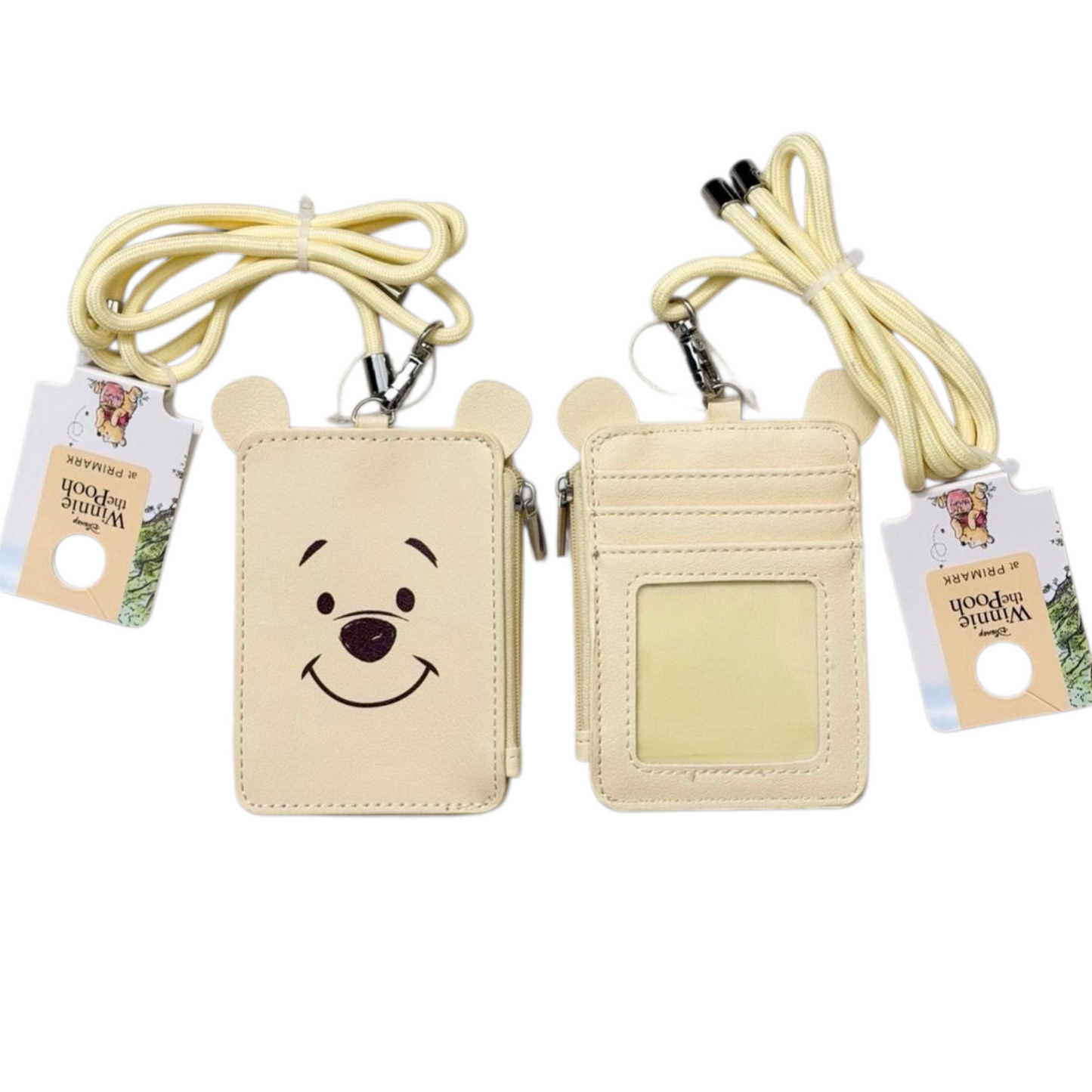 Pooh Tarjetero. Con monedero y lazo para colgarse tipo gafete/Crossbody