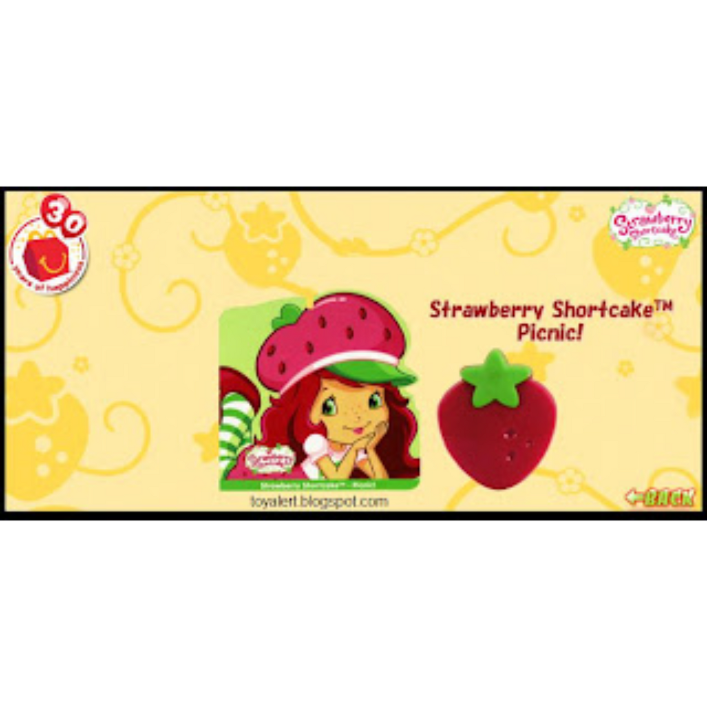McDonald's Happy Meal Rosita Fresita año 2009 cuadernito con sello (probablemente necesiten hidratar por edad)