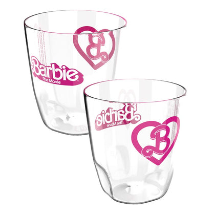 Set juego de 6 vasos de Acrilico promocionales Barbie the Movie AMC CINEMAS