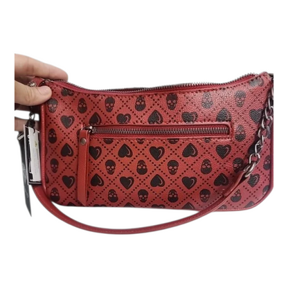 Bolsa de hombro Ed Hardy roja  27x13cm aprox
