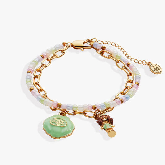 ⚠️PREVENTA IMPORTACIÓN Pulsera Doble Polly Pocket™ Alex+Ani Se enviará alrededor de 15 días después de su compra Joyeria Original Licencia Mattel