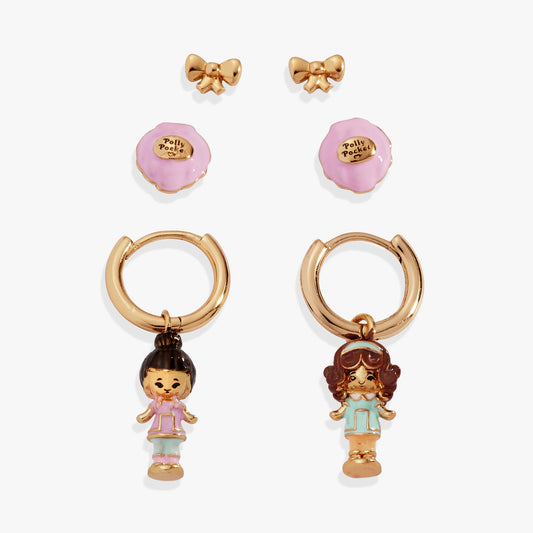 ⚠️PREVENTA IMPORTACIÓN Set de Aretes Polly Pocket™ (3 Piezas) Alex+Ani Se enviará alrededor de 15 días después de su compra Joyeria