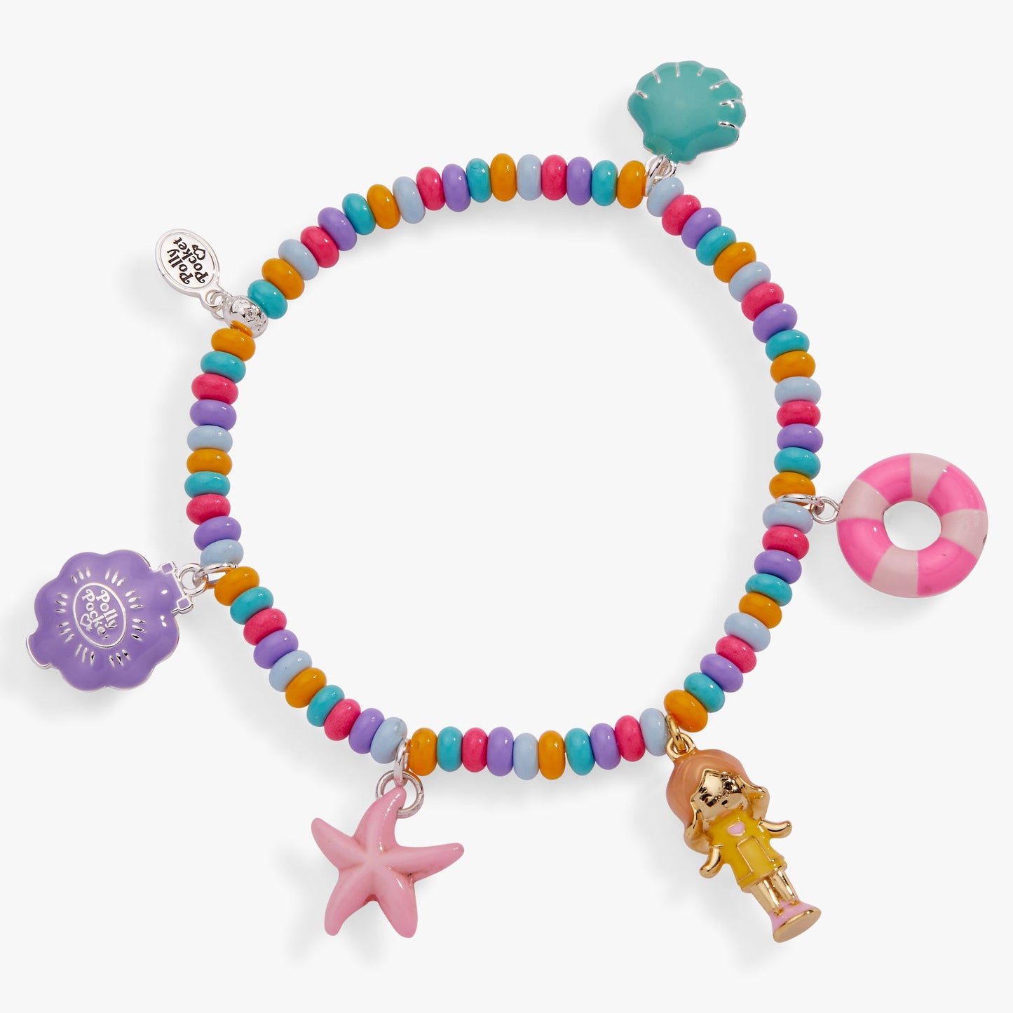 ⚠️PREVENTA IMPORTACIÓN Pulsera Elástica Polly Pocket™ Pool Party Alex+Ani ORIGINAL Se enviará alrededor de 15 días después de su compra Joyeria Original Licencia Mattel