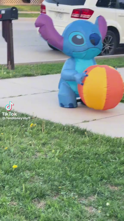 Stitch inflable control remoto 1.20 mts aprox