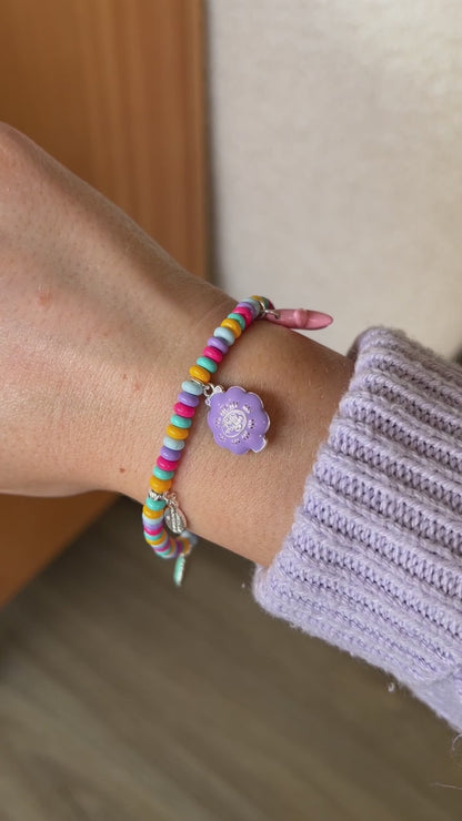 ⚠️PREVENTA IMPORTACIÓN Pulsera Elástica Polly Pocket™ Pool Party Alex+Ani ORIGINAL Se enviará alrededor de 15 días después de su compra Joyeria Original Licencia Mattel