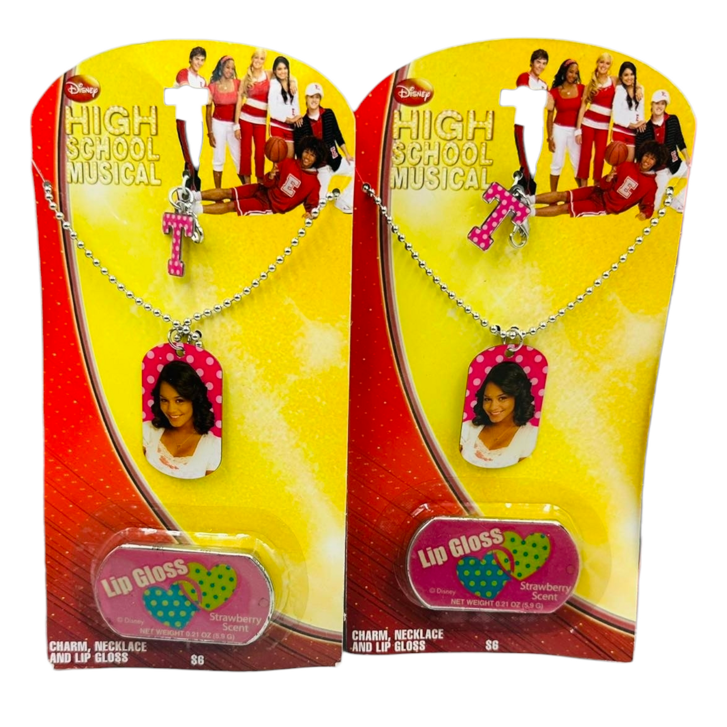 Años 2000s High school Musical Vintage Collar Fantasía con Lip gloss (tiene muchos años, no usar, pero puedes rellenarlo)