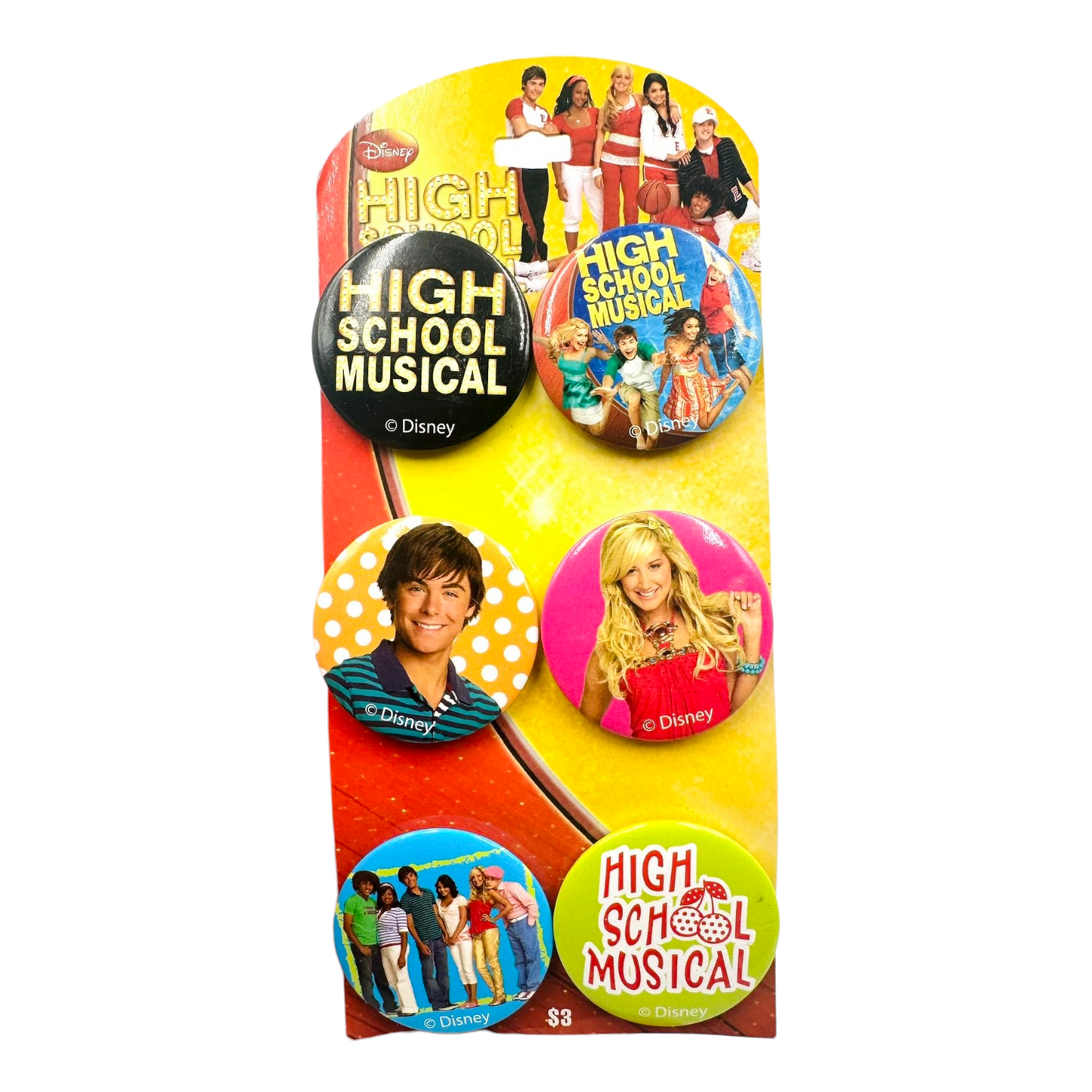 Años 2000s High school Musical Vintage Set de Botones Pines
