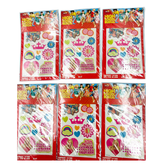 Años 2000s High school Musical Vintage Tatuajes temporales