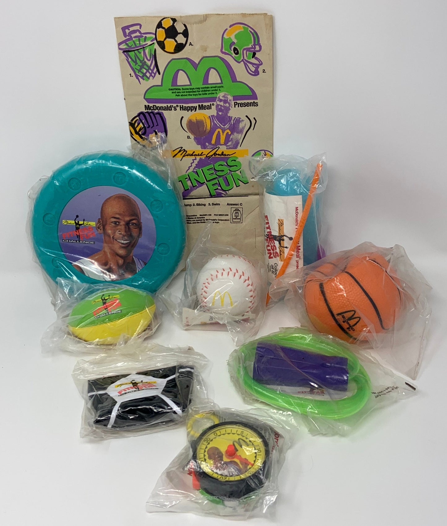 McDonald's Happy Meal Michael Jordan Fitness Fun año 1991