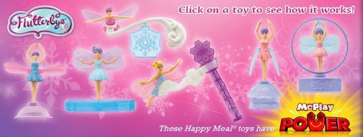 McDonald's Happy Meal Flutterby fairies 2014