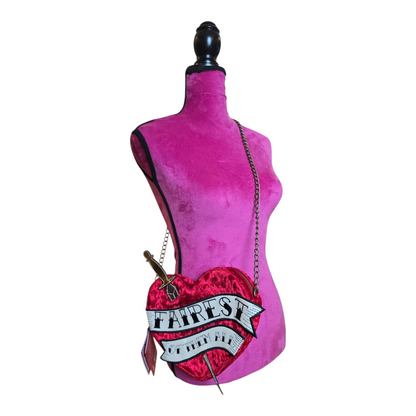 Crossbody Bolsa EVIL queen Fairest of them all Blanca Nieves terciopelo
