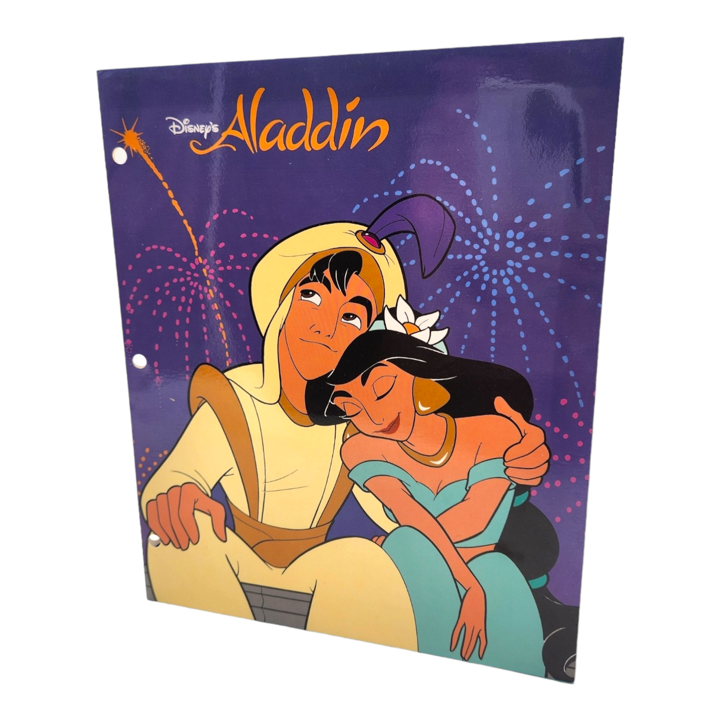 Folder vintage Aladdin tamaño carta acabago glossy nuevo