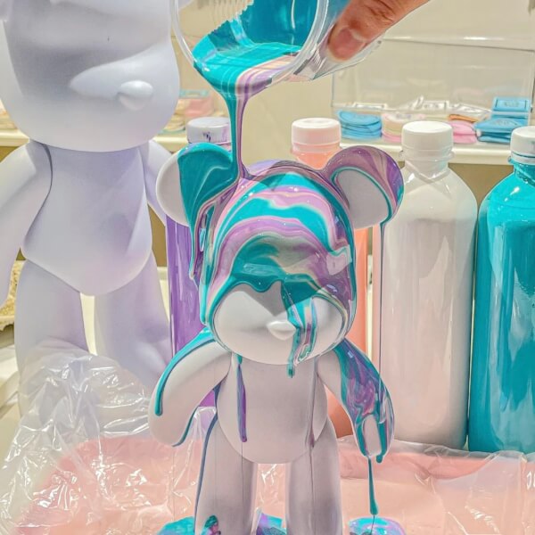Fluid Bear DIY - Oso para Pintar con Pintura Fluida 26 cm