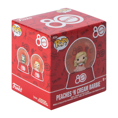 Mattel 80 aniversario mini snow globes Barbie peaches n cream