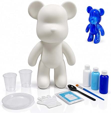Fluid Bear DIY - Oso para Pintar con Pintura Fluida 26 cm