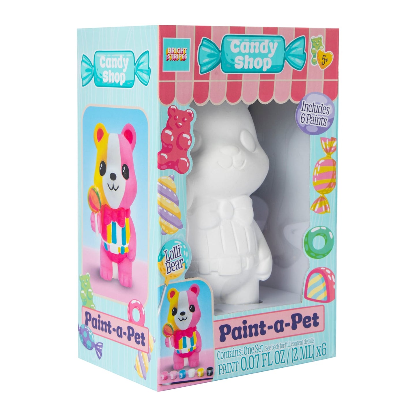 Cerámica para pintar (incluye pinturas) osito lollipop DIY