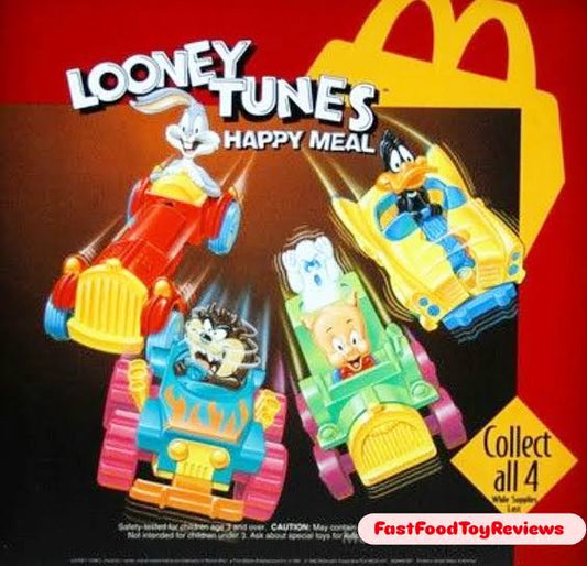 McDonald's Happy Meal Looney Tunes Quack up cars año 1992