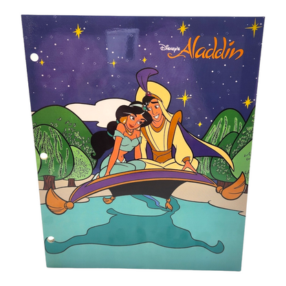 Folder vintage Aladdin tamaño carta acabago glossy nuevo