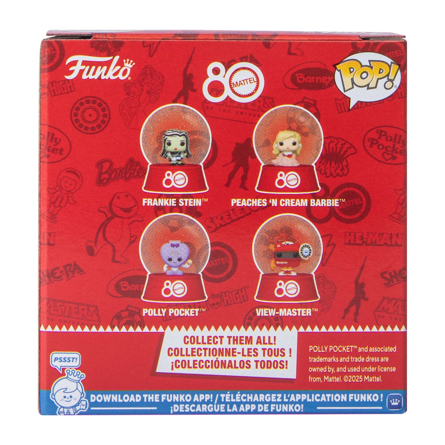Mattel 80 aniversario mini snow globes Polly Pocket
