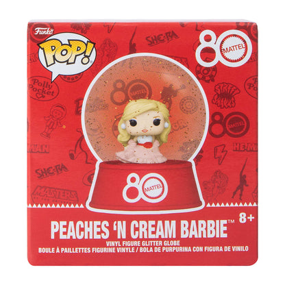 Mattel 80 aniversario mini snow globes Barbie peaches n cream