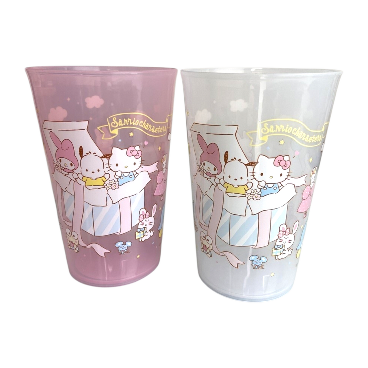 Vasito Sanrio characters Japones plástico 400 ml aprox