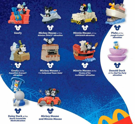 McDonald's Happy Meal Mickey and friends Runaway Train 50 aniversario Disney Año 2020