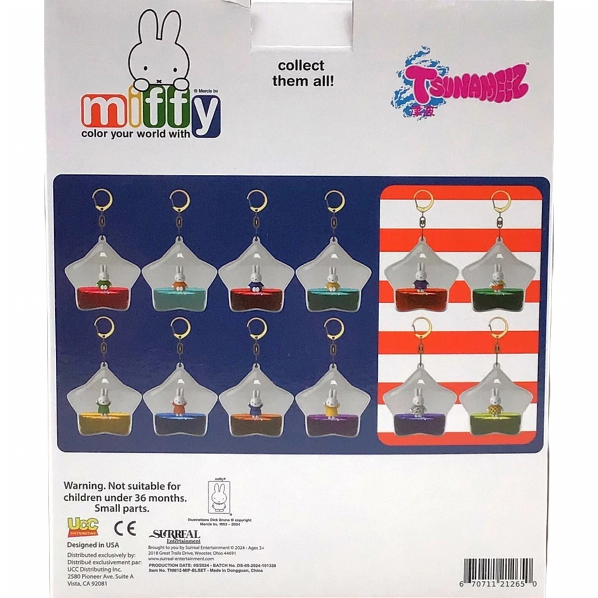 Miffy Tzunameez Urban Outfitters llavero de agua Blind Box / Bag - Bolsa Sorpresa Aleatoria 1 pz