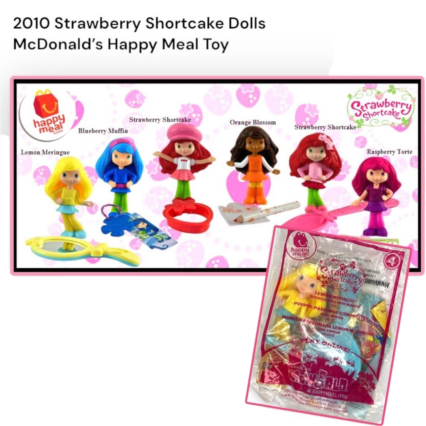 McDonald's Happy Meal Rosita Fresita año