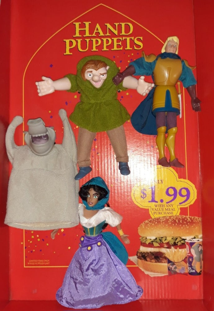 Burger King Happy Meal Jorobado de Notre Dame títere año 1996
