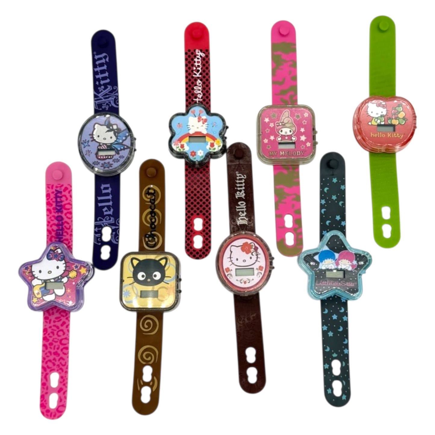 McDonald's Happy Meal Hello Kitty Sanrio año 2008 Reloj Digital diámetro muñeca 18 cms necesitan batería nueva.