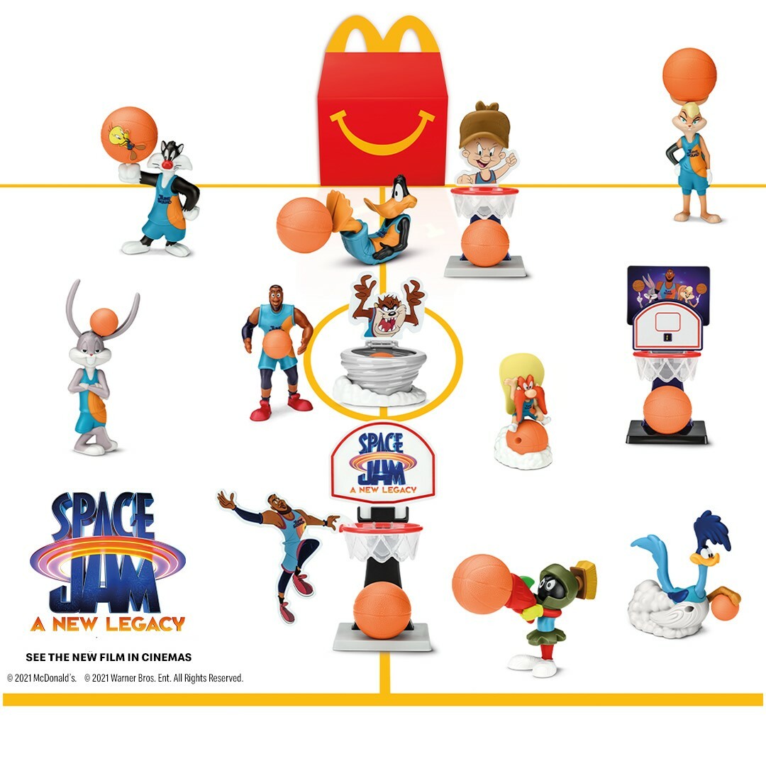 Space Jam New Legacy McDonald's Happy Meal año 2021