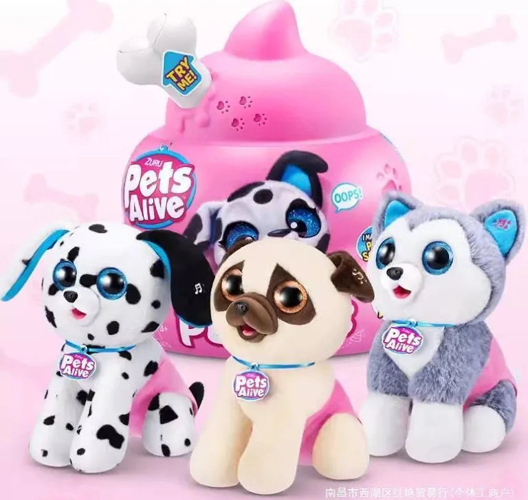 Pets Alive Pooping Puppies Sorpresa. Interactivo grande. Son sorpresa.